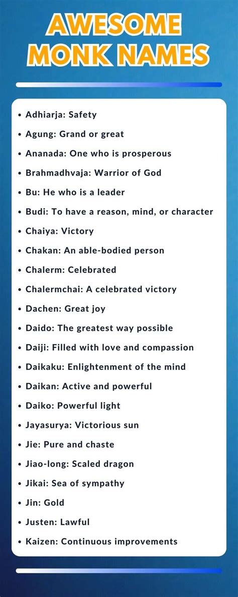 cool names for games|Best Monk Names .